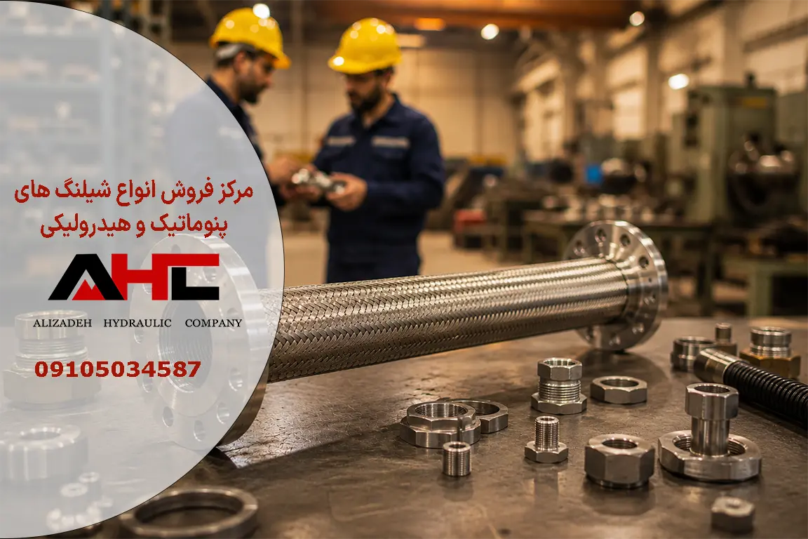شیلنگ خرطومی فلکسیبل استیل 316 فلنج‌دار 1-1/2 اینچ